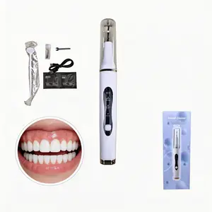 Rechargeable Electric Tartar Remover Kit with Replacement Heads & Manual Tools, Home Use Oral Irrigator, Professional Teeth Cleaning Set