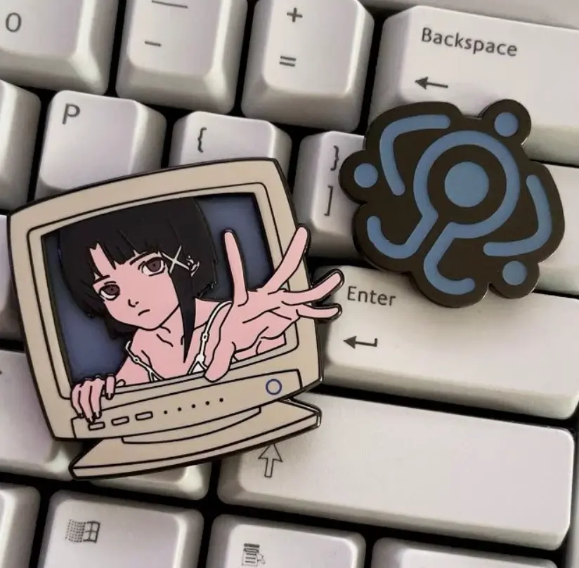 Serial Experiments Lain enamel pin set Serial Experiments Lain enamel pin set