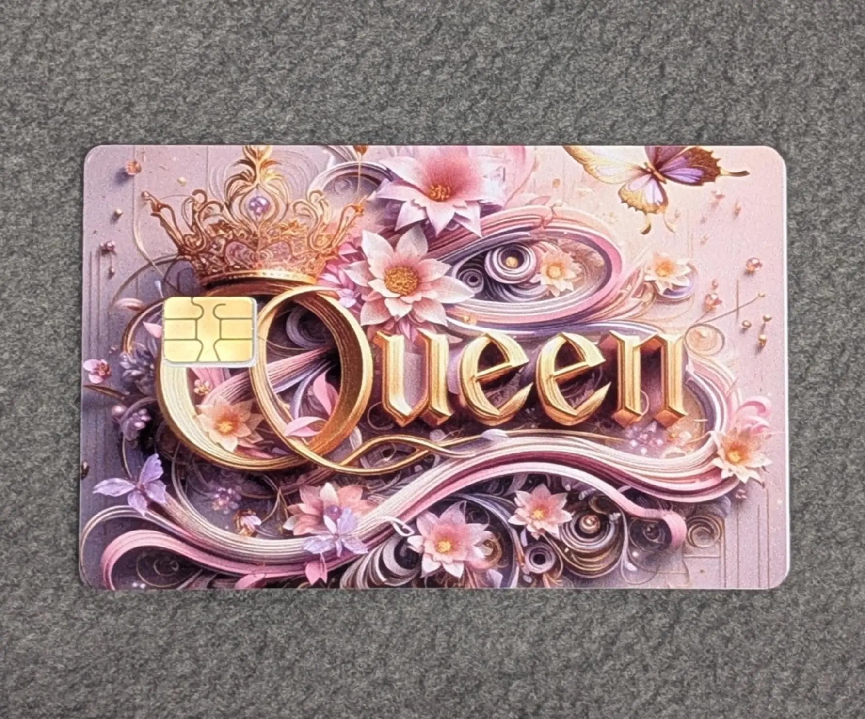 Queen #30 Card Protector Sticker, Overlay, Decorative Only
