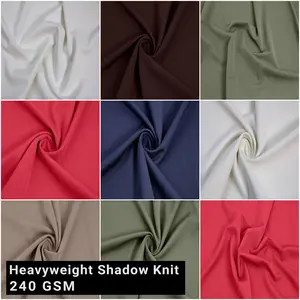 Multicolor For Activewear, Costumes, Dresses, Performance Wear & DIY Fabric by the Yard - 240 GSM, 63" Wide Heavyweight Shadow Knit, Poly-Spandex, 4-Way Stretch - Breathable - SKU 907