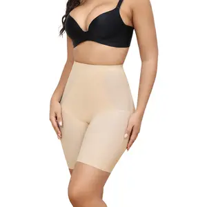 LEVAO High Waisted Tummy Control Shorts for Women Shapewear with Steel Bones, Seamless Body Shaper Panties Anti-Roll Down