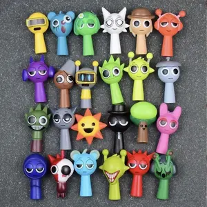 24pcs Sprunki Action Figures Set, Music Game Collectible Dolls, Unique Christmas & Birthday Gifts for Adults & Youngsters, Whimsical Art Style Figurines, Perfect for Car & Desktop Decor, Holiday Gifts Toyset