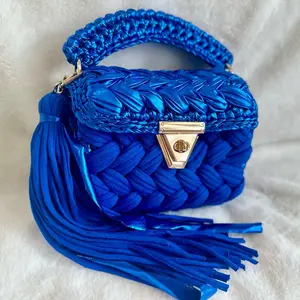 royal blue metallic purse