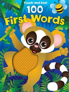 Interactive Touch-and-Feel 100 First Words Art Board Book - Sensory Experience for Young Learners, Early Learning Children's Picture Book