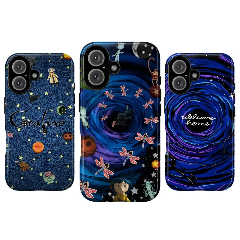 Whimsical Cora Line Phone Case  Dark Fantasy Movie Phone Cover for iPhone  17 16 15 14