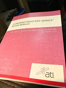 USED-Content Mastery Series, Review Module, PN Adult Medical Surgical Nursing, Edition 11.0, c. 2020 by ATI NURSING (Paperback)