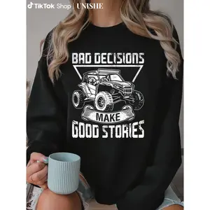 Unisex Casual Sweatshirt with SxS UTV Side by Side Vehicle Print