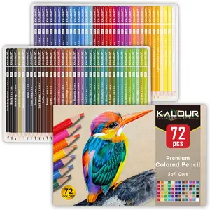 KALOUR 72 Count Colored Pencils for Adult Coloring Books, Soft Core, Ideal for Drawing Blending Shading, Color Pencils Set Gift for Beginners