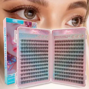Large-Capacity Self-Adhesive False Eyelash Album - Glue-Free Natural Lashes, Glueless Lashes Clusters, Lightweight Fluffy & Breathable Texture, On-the-Go Touch-Ups, Easy to Remove & Long-Lasting Wear, Perfect for Beginners & Makeup Enthusiasts