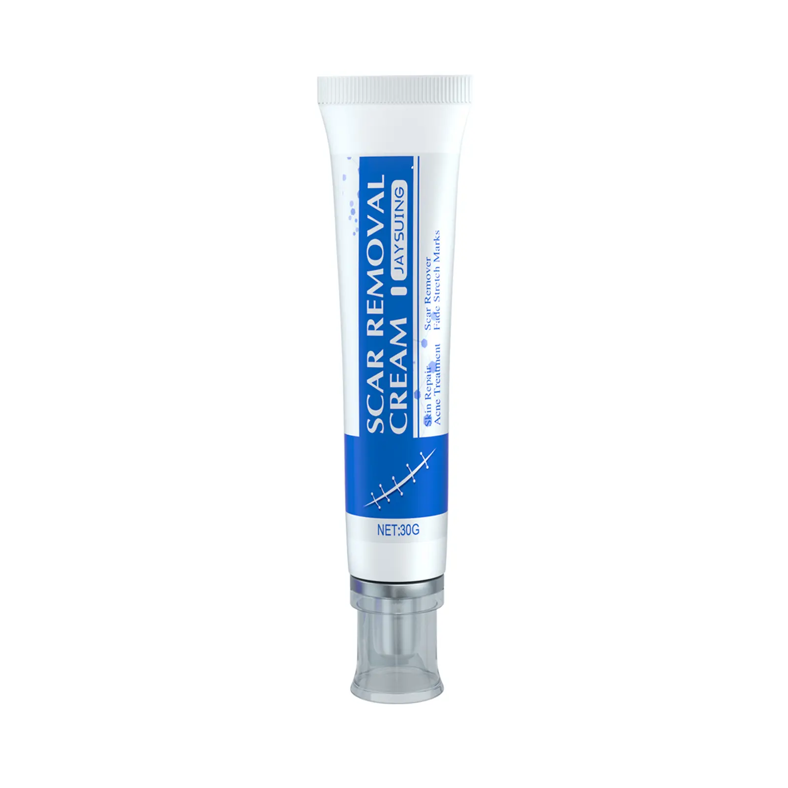 JAYSUING Scar Removal Cream Silicone Gel for Surgical Scars Keloid Bump Treatment 30g