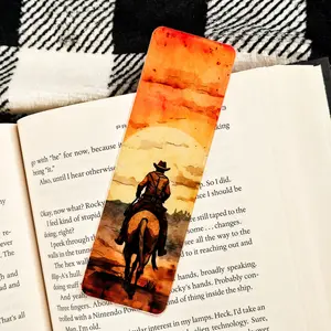Cowboy Western - UV Printed Acrylic Bookmark