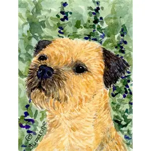 212 MAIN Border Terrier House Flag, 28x40 in Weatherproof Fade-Resistant Home & Festive Decoration Banner