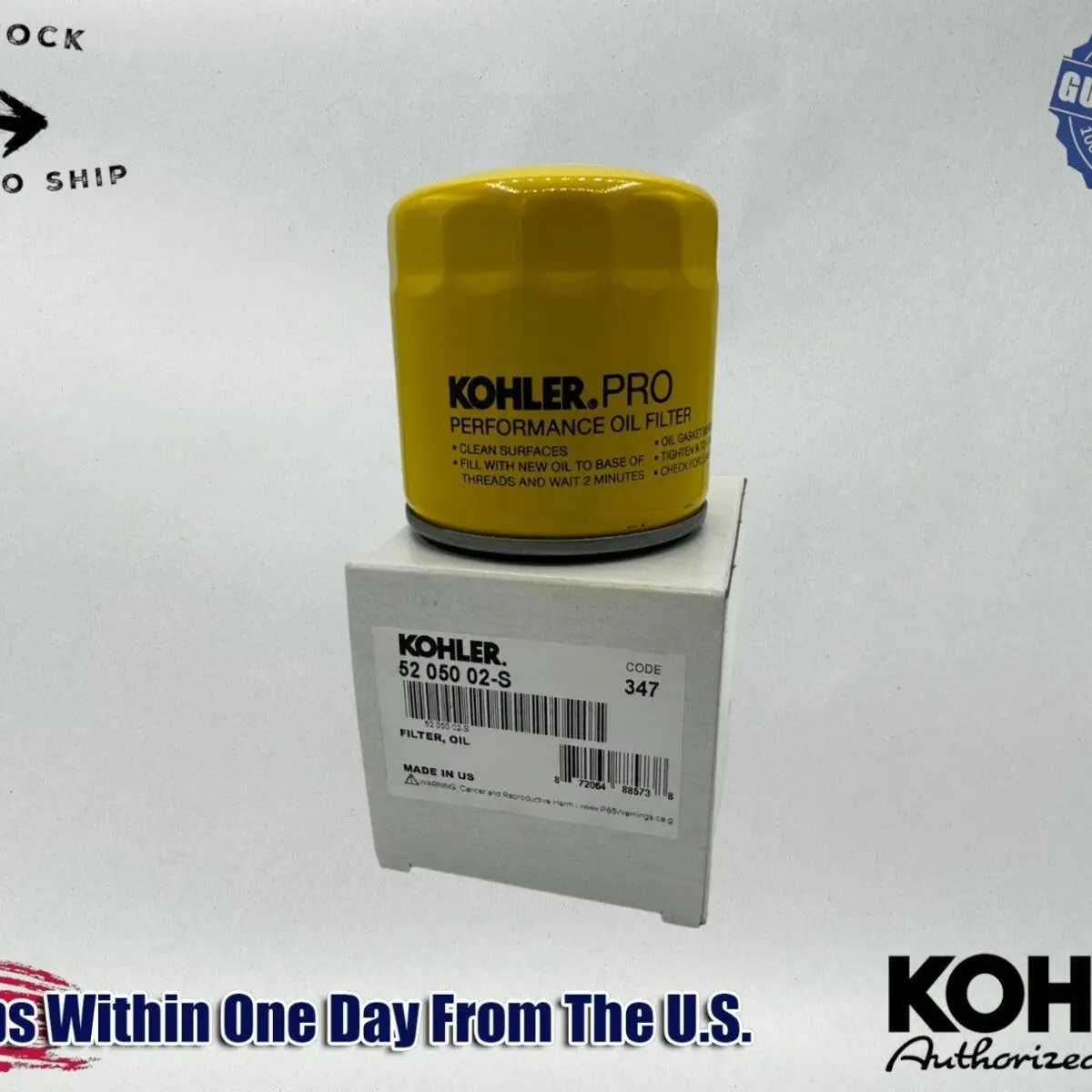 Kohler Genuine OEM Authentic 52 050 02-S1 Pro Oil Filter