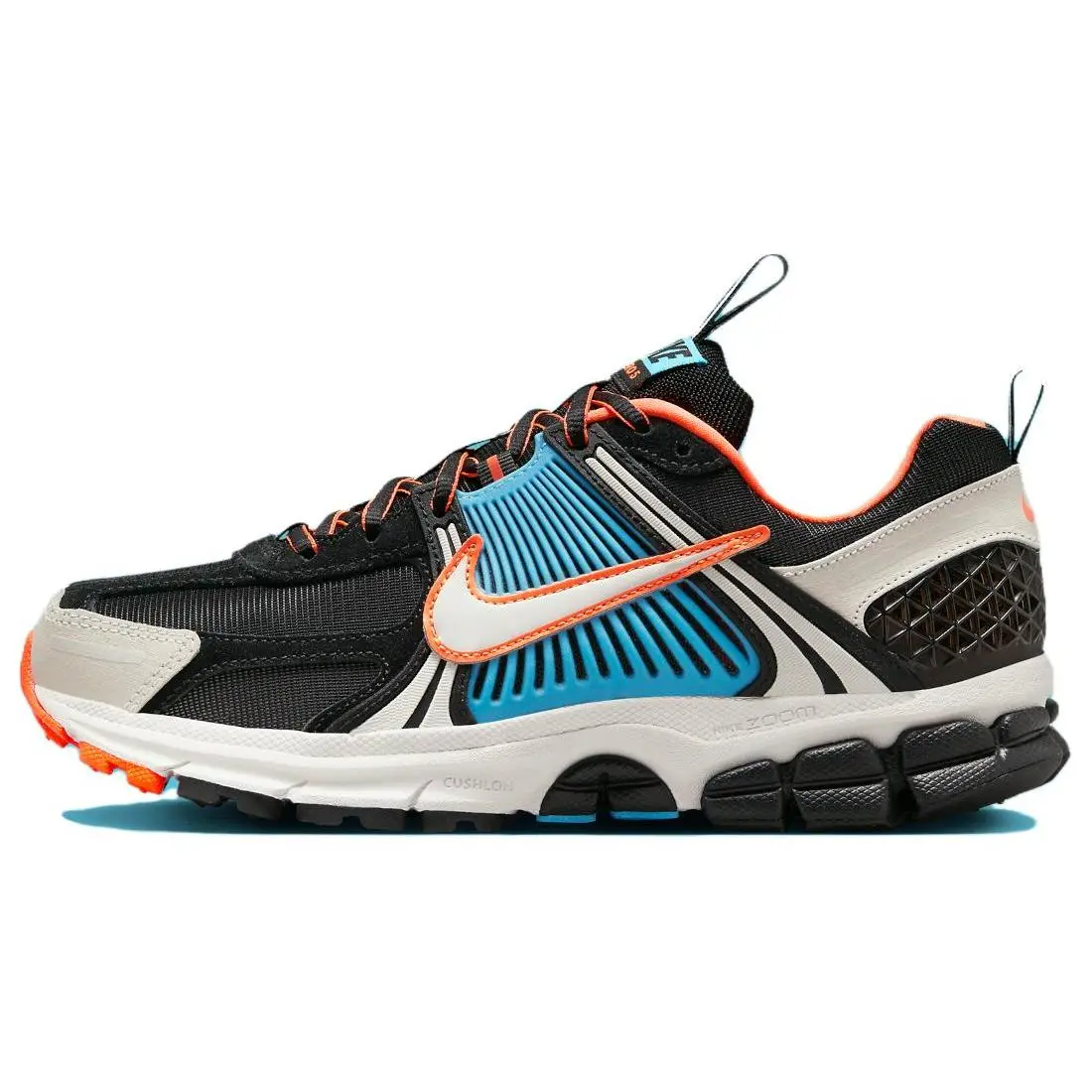 NIKE Women's Air Zoom Vomero 5 'Blue Gaze Total Orange' Athletic Sneaker with Breathable Mesh, Zoom Air Cushioning, and a Durable Outsole for Daily Training, Gym Sneaker, Athletic Sneaker Footwear
