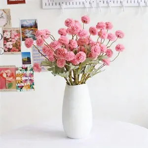 6/12pcs Faux Flower Bouquet, Artificial Flower without Vase, Decorative Flower for Home Party Wedding, Home Decor Supplies, Artificial Mixed Flower