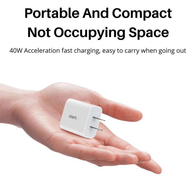 3 IN 1 USB C To Magnetic Watch Charger Cable 40W Fast Charger Block USB Type C Wall Power Adapter For Watch For IPhone For Samsung Charging Port