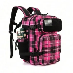 25L Tactical Military Backpack Small Travel Backpack for Men and Women Assault Pack Bug Out Bag Molle Daypack Gym Backpack with Bottle Holder