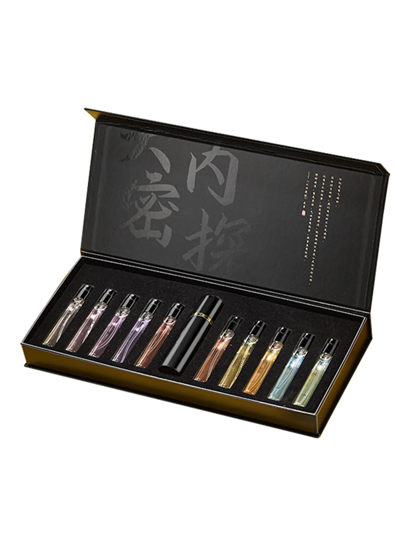 Luxury Perfume Sample Set 10pcs - Long Lasting Fragrance Discovery Kit for Women Men, Travel Size EDP Collection Gift Box with Organizer