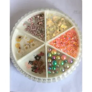 3D Luxury Nail Art Rhinestones charms, Luxury Crystal Gem Nail Accessories for Press on Nails, DIY Shiny Nail Design Decorations