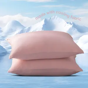 Kasentex Cooling Pillowcase Set - Wrinkle-Free and Silky Smooth - Queen Standard & King Size - Machine Washable with Cooling Fabric for Hot Sellers, Comfortable Practical Bedding for Bedroom and Dorm Cool Soft Sheets