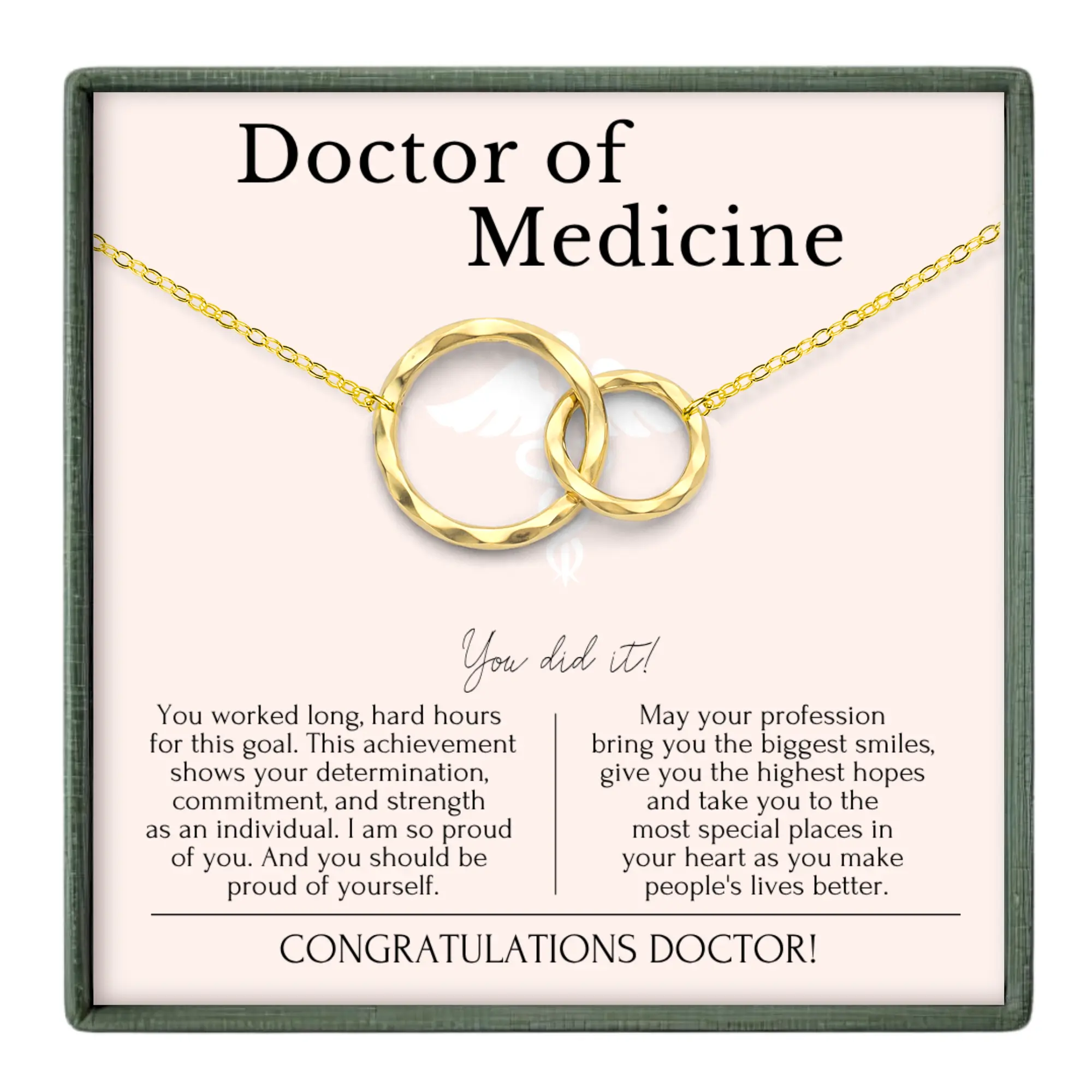 Doctor of Medicine Graduation Gift - New MD Necklace