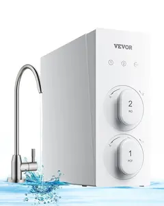 【Summervibes】VEVOR Reverse Osmosis System,  400 GPD 8-stage Tankless Reverse Osmosis Water Filter, Under Sink Water Filtration System, 2:1 Pure to Drain, Reduces TDS, Lead, Chlorine, Bad Taste, Odor