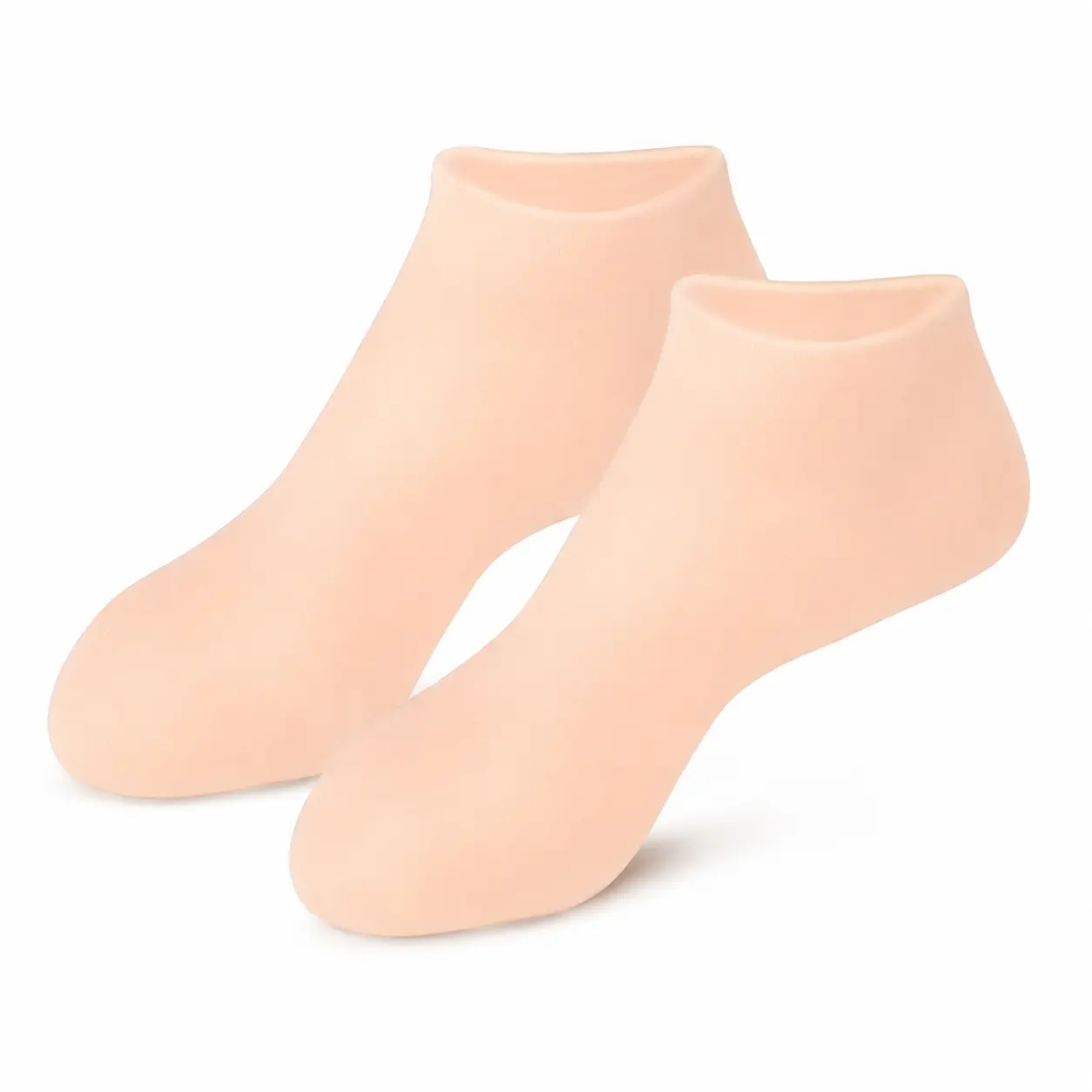 2 pairs Silicone Moisturizing Foot Socks, Soft Elastic Protective Foot Cover for Daily Foot Care to Prevent Dry and Cracked Skin