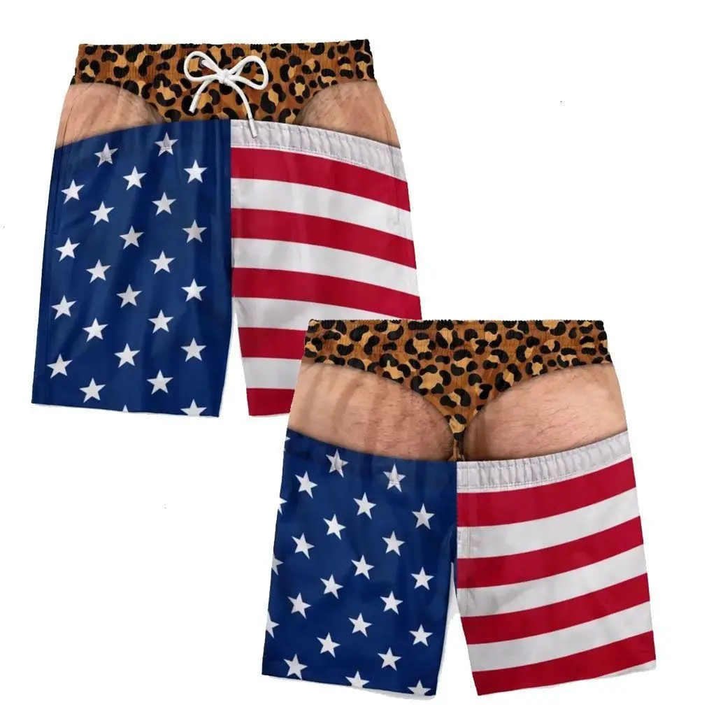 Funny Mens Swim Trunks, Fake Underwear Beach Shorts, Wide Load Birthday Gag Gift For Him