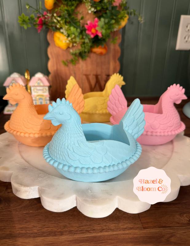 Hen on Nest Soap Holder for Foaming Soap Cottagecore Farmhouse Decor