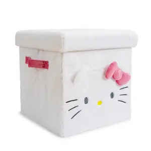 Sanrio Hello Kitty 13 x 13 Inch Plush Storage Cube Sanrio Hello Kitty 13 x 13 Inch Plush Storage Cube
