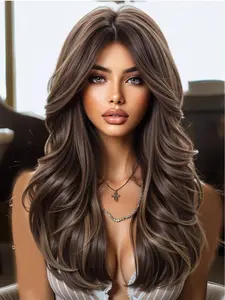 Natural Curly Long Wig, 28 Inch Small Curls, Heat Resistant Synthetic Fiber, Stylish and Fluffy, Perfect for Women, All Seasons, Synthetic Material Wigs, Synthetic Machine Wigs, Glueless Hair Wigs, Fashion Wig, Natural Looking Wig