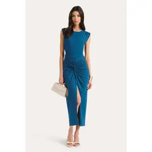 Gwen Ruched Midi Dress