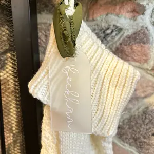 Personalized Stocking Tags for Holiday Decorations