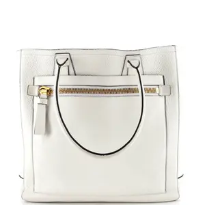 Pre-owned Tom Ford Leather Top Handle Bags Summer Tote Pebbled Large by Rebag