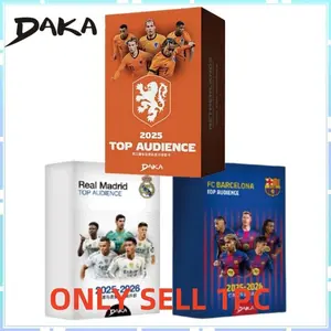 New DAKA TOP AUDIENCE Series Baseball Cards 2024-25AC Real Madrid Barcelona Collectible Card Blind Bag Holiday Surprise Gift Sport Trading Cards