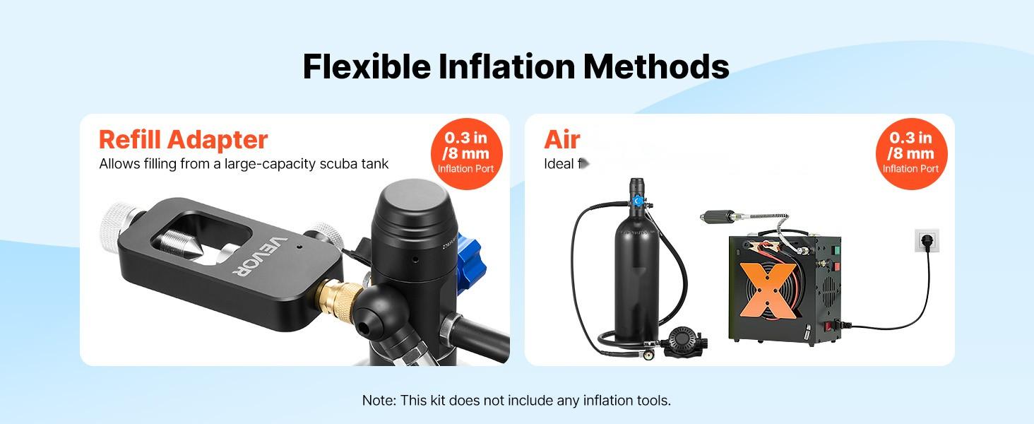 Mini 1.9L Portable Scuba Tank For Underwater Breathing, Reusable Diving Cylinder Up To 35 Minutes Dive Time, Emergency Pony Bottle With Backpack And Carry Case For Snorkeling, Travel-Ready, Compact And Easy To Carry