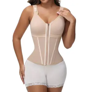 Waist Shapewear for Women with Bra Girdle Workout Shapewear with Adjustable Shoulder Strap