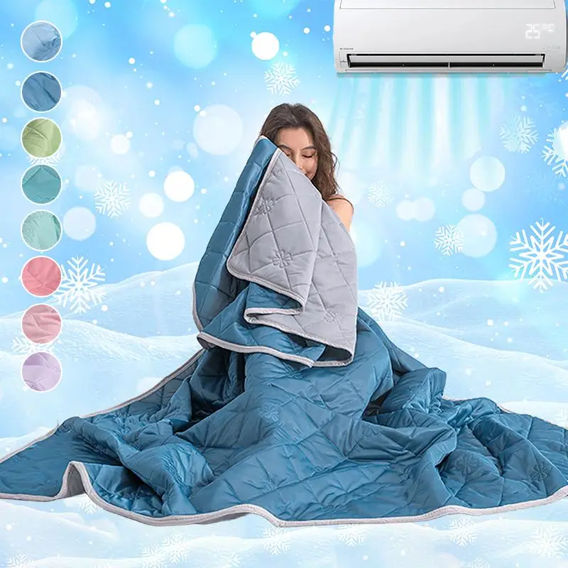 Cooling Lightweight Cozy Blanket, Soft Comfortable Breathable Lightweight Cooling Blanket, Machine Washable Summer Cooling Blanket for Hot Sleepers, S