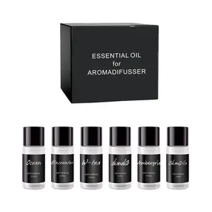 6 Bottles Car Air Freshener Refills Set, Smart Diffuser Essential Oil Kit with 6 Unique Scents, Long-Lasting Car Aromatherapy Scent, Car Fragrance Set