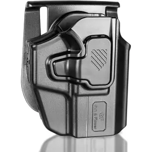 TSG Universal Level II OWB Polymer RH Holster with Paddle Attachment for Compact pistols Fits: Sub-Compact Pistols