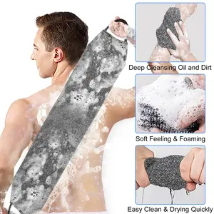 "Exfoliating Back Scrubber Towel for Shower Bath Spa Skin Body Wash" Soap Lightweight