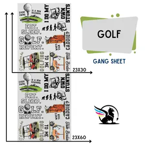 Golf | Premade DTF Transfer Gang Sheet For Graphic Tees