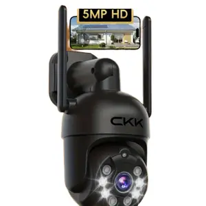 5MP Security Camera 360 View Indoor Outdoor Motion Sensor Alarm 5G WiFi