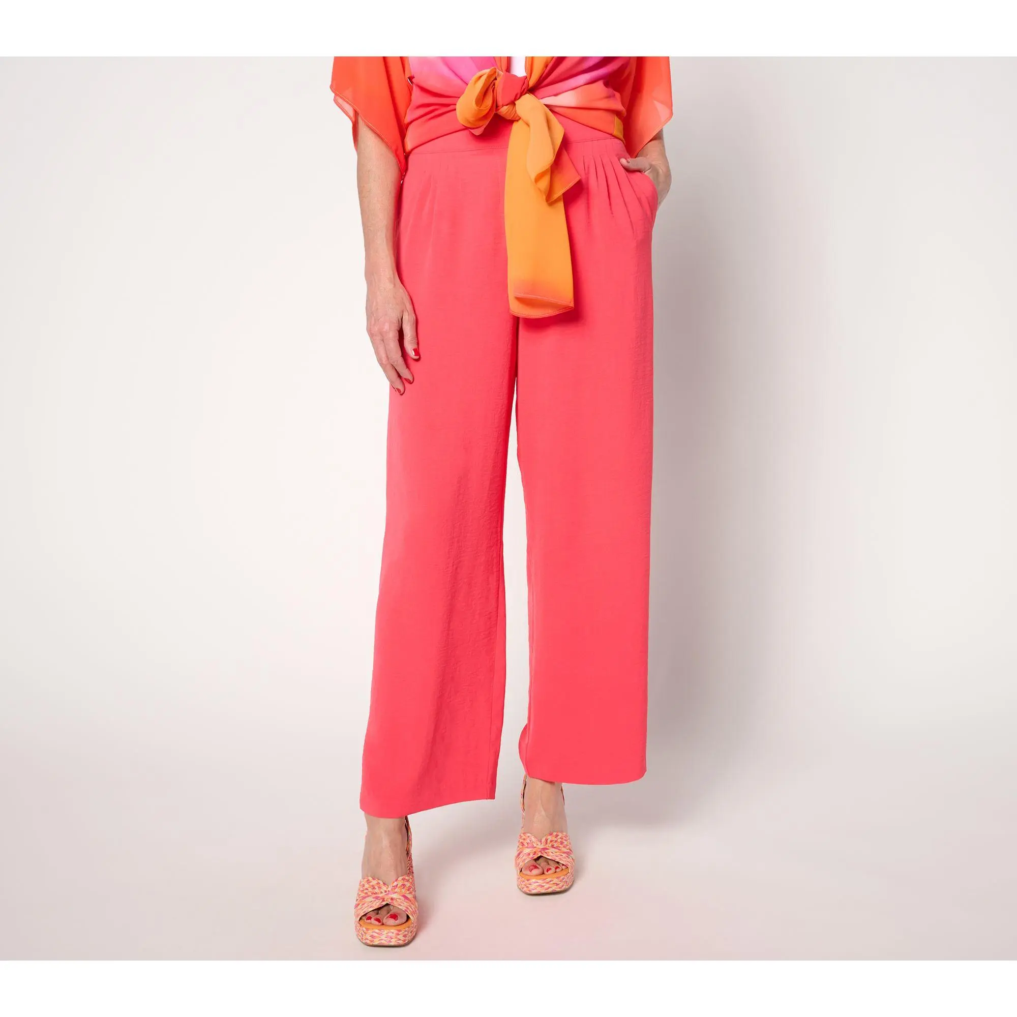 nicole by Nicole Miller High-Waisted Crepe Pant