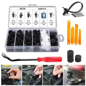 Car Fastener Clamp Set, Car Body Repair Tool, Suitable for Automotive Buckle Rings, Safety Bars, Mudguard Fasteners Set, Professional Car Repair Tool, Car Tool Kit