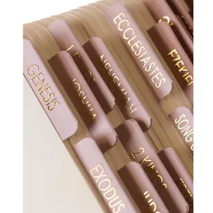 Bible Tabs for Women Study, Embossed Matte Catholic Tabs Gold, Laminated Tabs, Bible Book Lables w/Old & New Testament Neutral Labels, Perfect Study Supplies