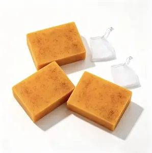 Natural Organic Turmeric Handmade Soap Bar-Face & Body Skin Brightening Exfoliating Reduces Acne & Fades Scars Phthalate Free