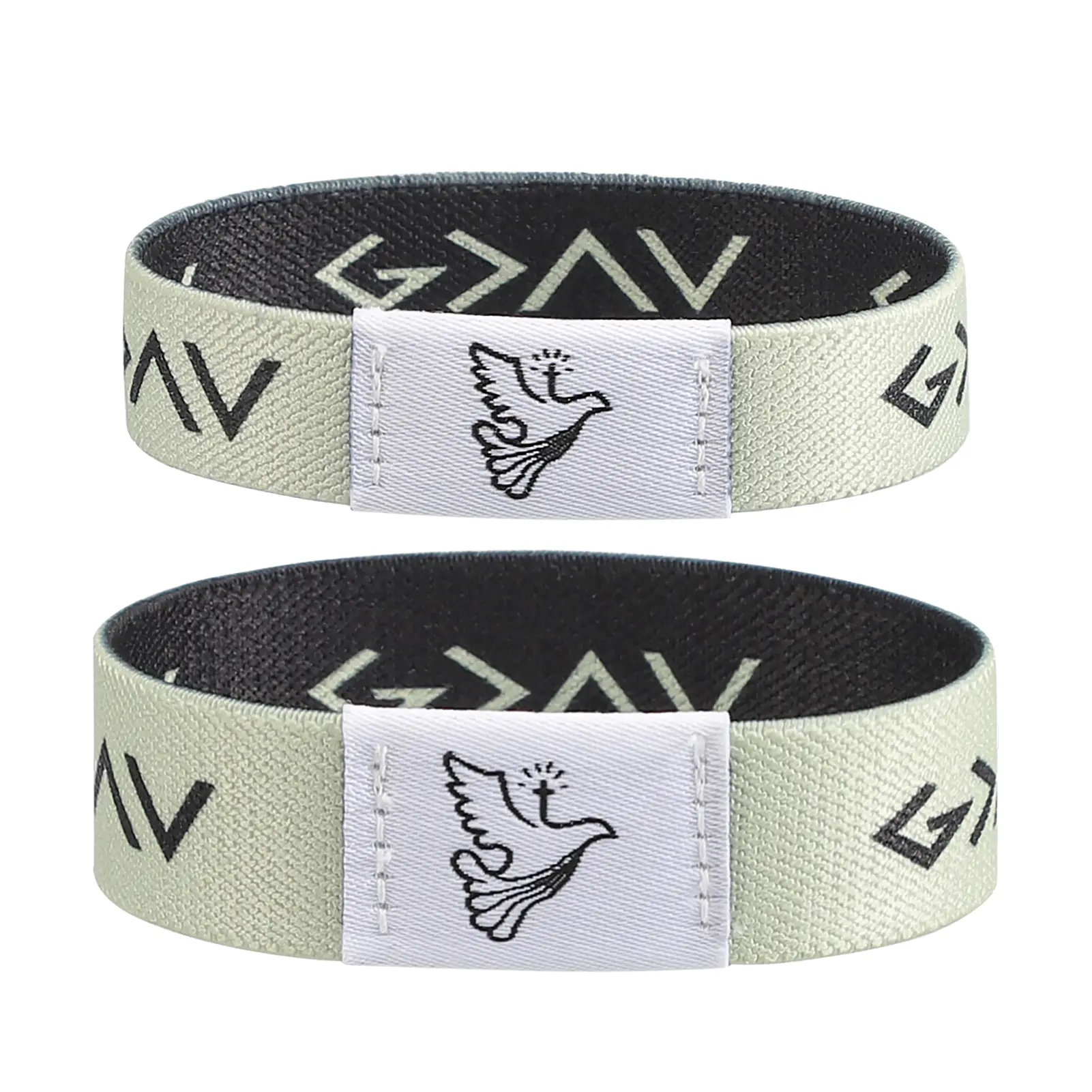 2 Pack Daily Bible Verse Bracelets(Two sizes)with NFC Christian Scripture Bracelet Jesus Faith Wristbands Religious Daily Devotional Inspirational Gifts for Men Women