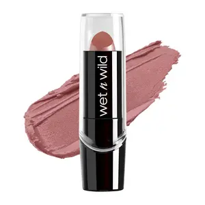 wet n wild Silk Finish Lipstick, Hydrating Rich Buildable Lip Color, Formulated with Vitamins A,E, & Macadamia for Ultimate Hydration, Cruelty-Free & Vegan - Dark Pink Frost Lipgloss