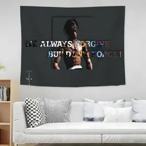 Rapper T-Travis S-Scott Tapestry Wall Tapestry Hanging Decor Multipurpose Home Art for Living Room Bedroom Dorm